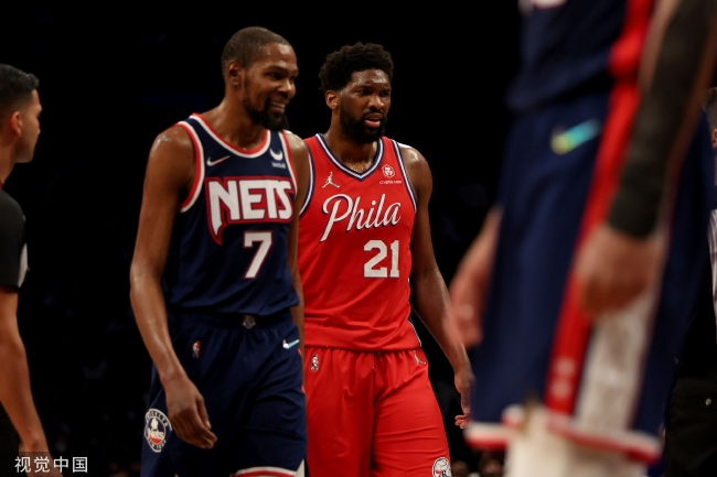  篮网交易传闻 杜兰特或联手恩比德  